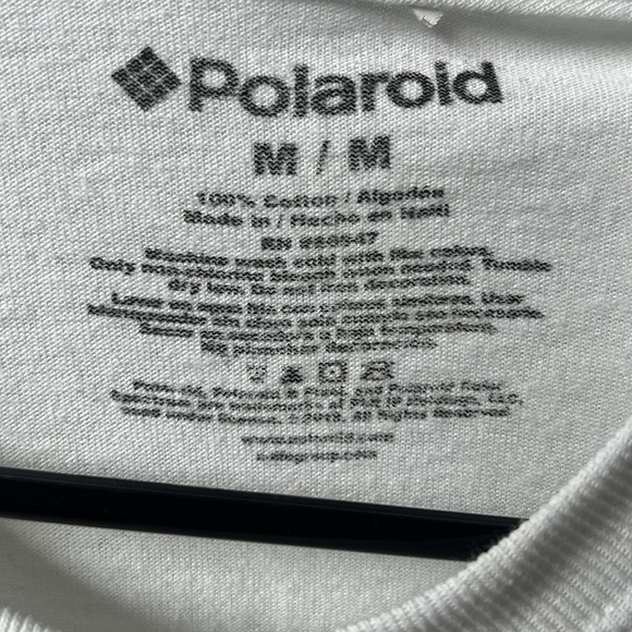 Polaroid White Tee Shirt - Medium - Picture 6 of 6